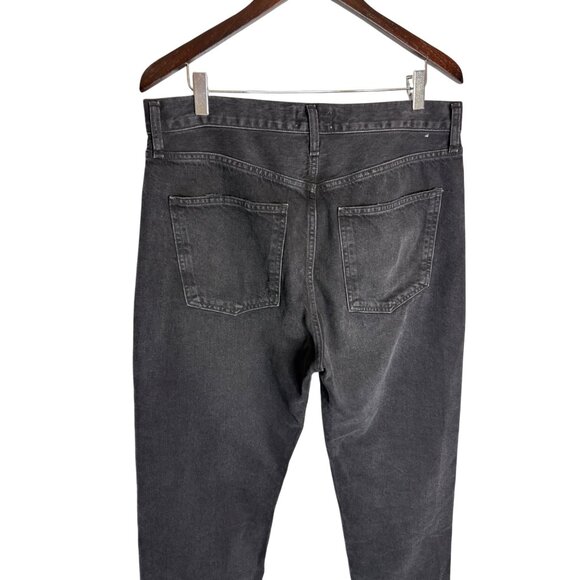 Agolde 90's Crop Straight Leg Jeans Black-sz 30 - Picture 11 of 11